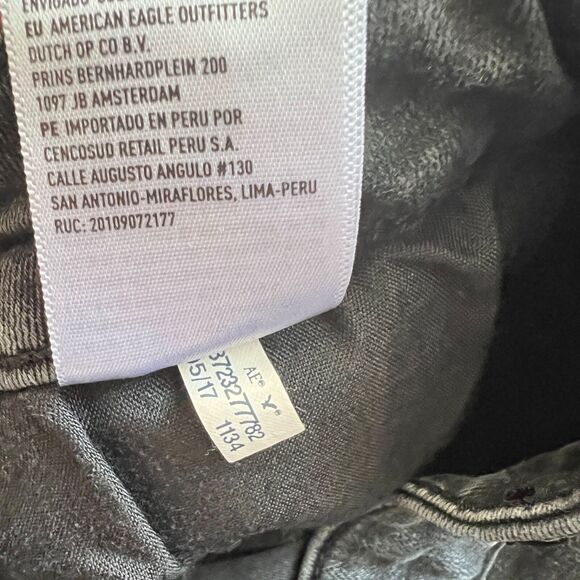 American Eagle Jeans Women's Size 00 Black Hi-Rise Jegging Skinny Distressed - Picture 6 of 10